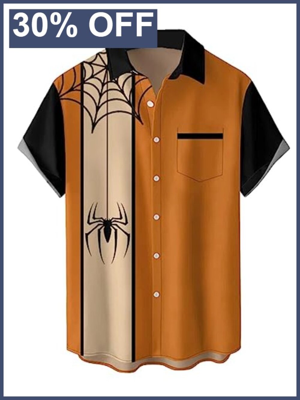 Men's Funky Button Down Costume Graphic Shirt